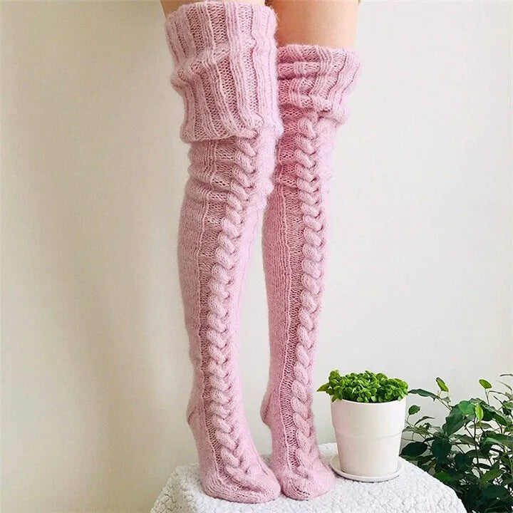 2025 Warm Over Knee Extra Long Knitted Socks
