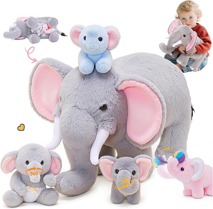 ๐ฅ Last Day Sale Price | 5 Pcs Highland Cow Plush Toy Set Large 14.5"
