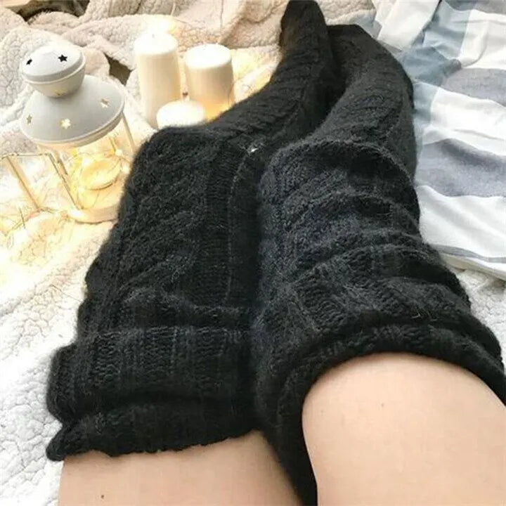 2025 Warm Over Knee Extra Long Knitted Socks