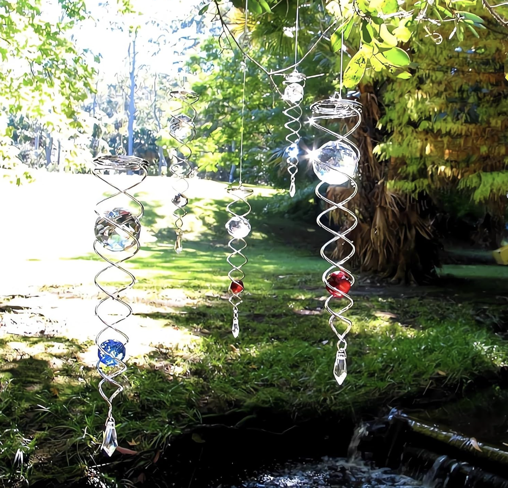 🔥 Last Day Sale Price |✨ Sacred Journey Spiral Crystal - Handmade by Sarah Moon (14 inches Length)