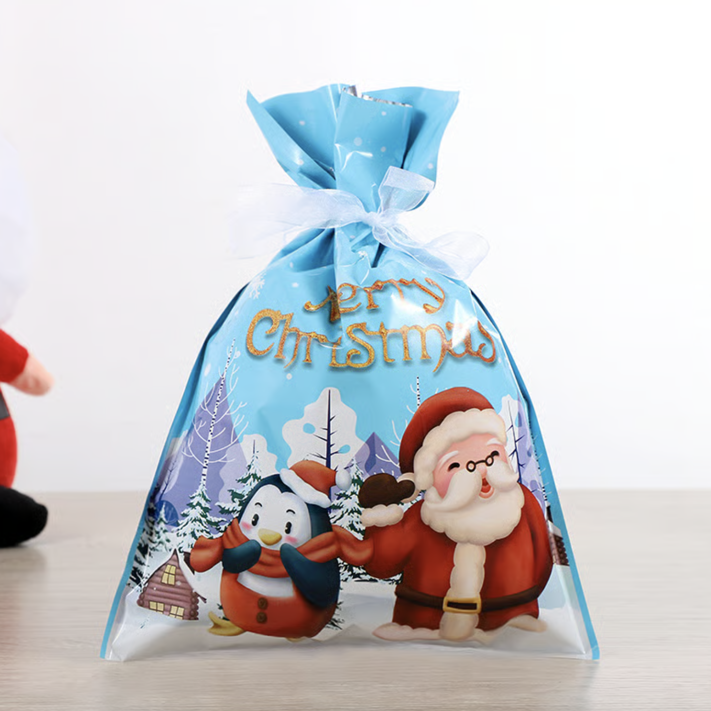 Reusable MerryPouch Christmas Tie Gift Bag