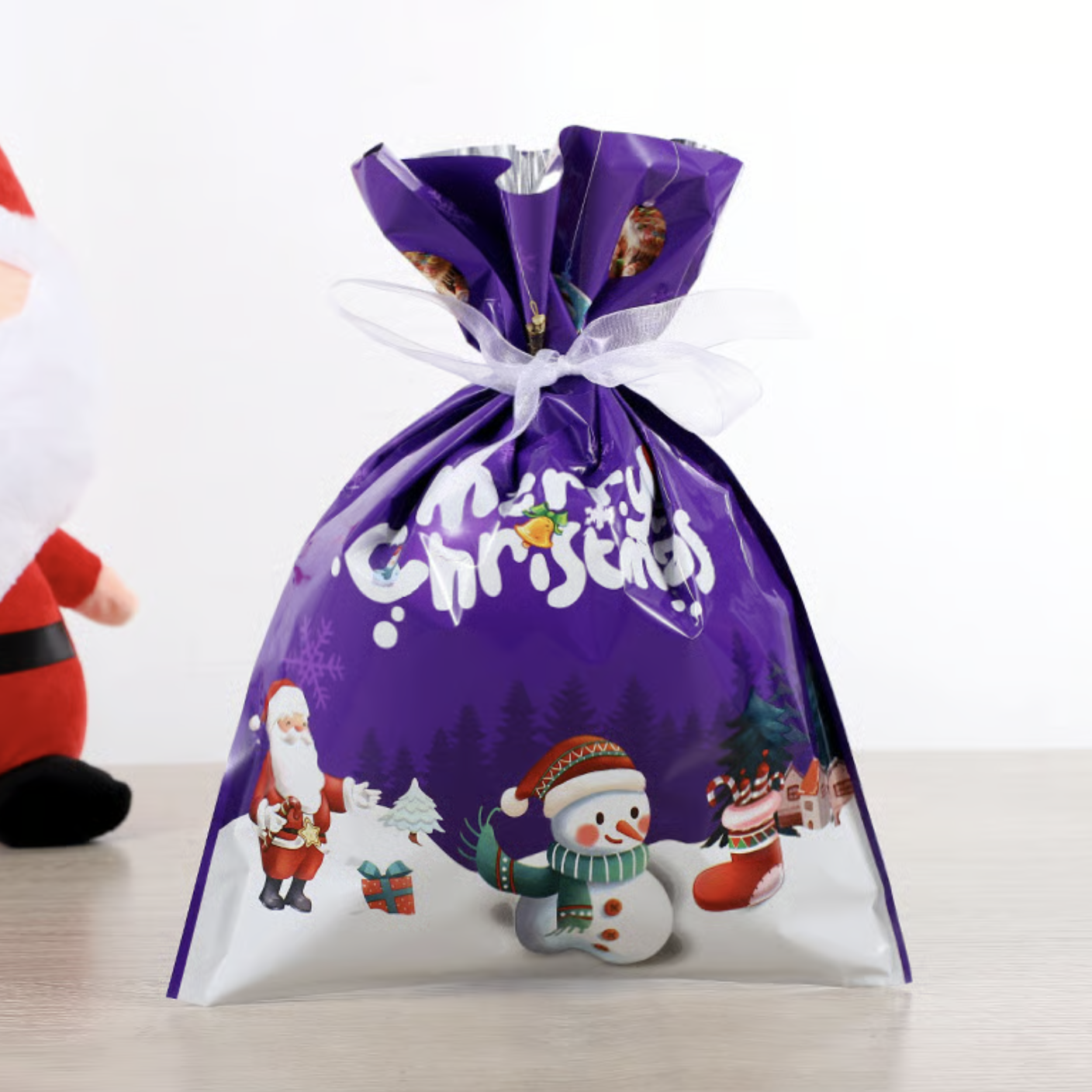 Reusable MerryPouch Christmas Tie Gift Bag