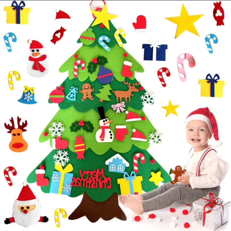 Interaktiver Filz-Weihnachtsbaum