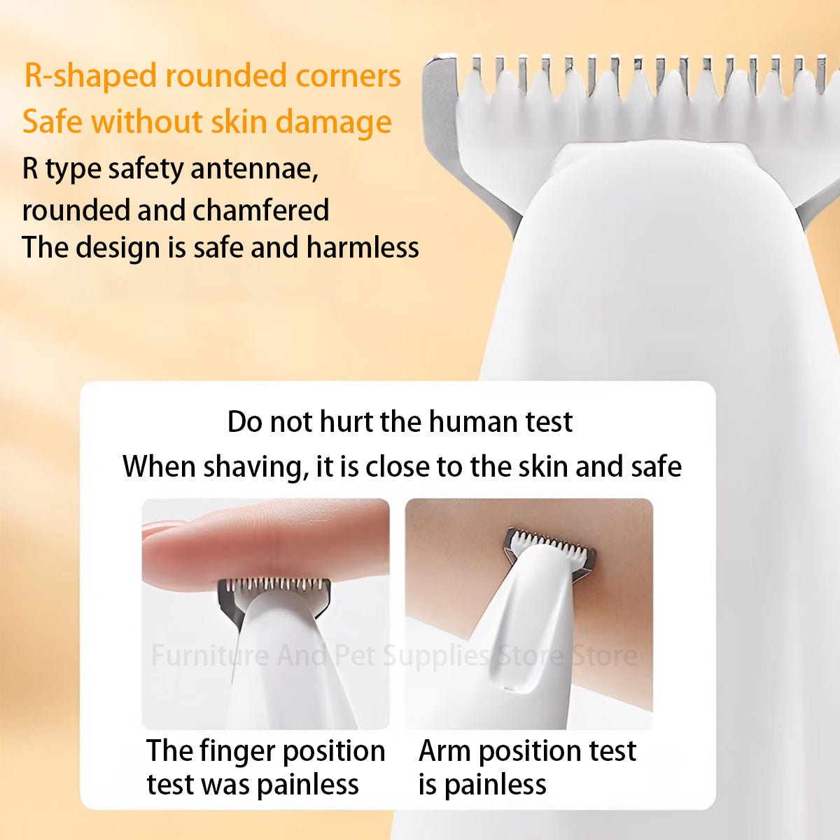 2025 Waterproof Rechargeable Pet Shaver with LED Light