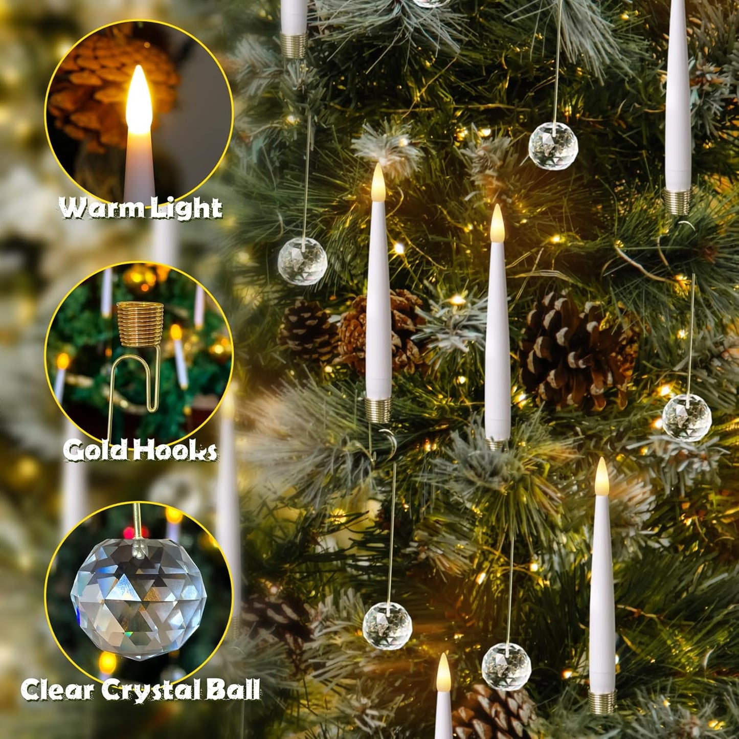 Elegant LED Taper Candles