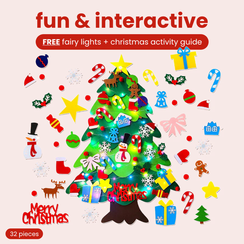 Interaktiver Filz-Weihnachtsbaum