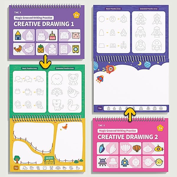 Magic Grooved Writing Books (Practice 6-Books)
