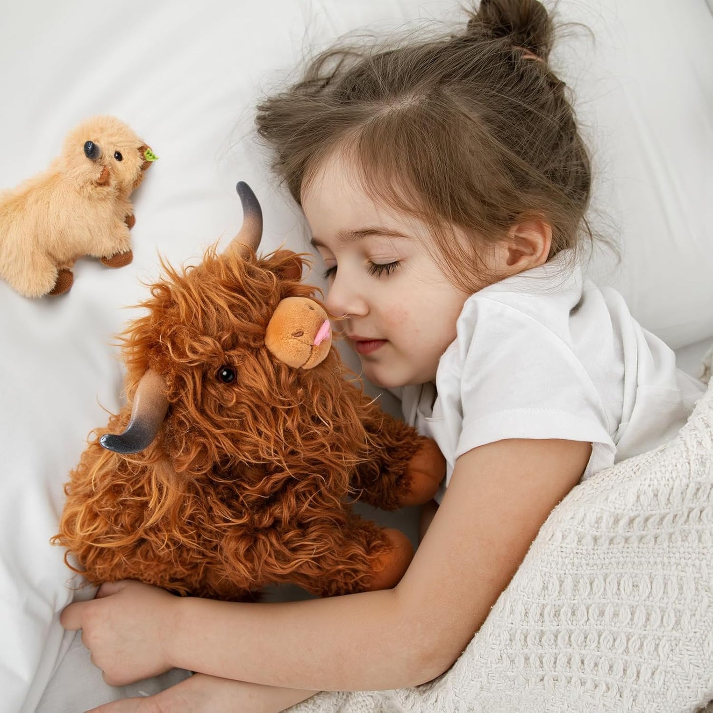 ๐ฅ Last Day Sale Price | 5 Pcs Highland Cow Plush Toy Set Large 14.5"