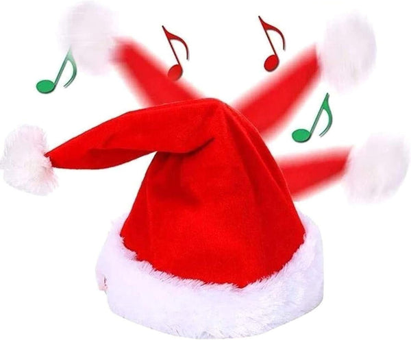 Jolly Singing Santa Hat