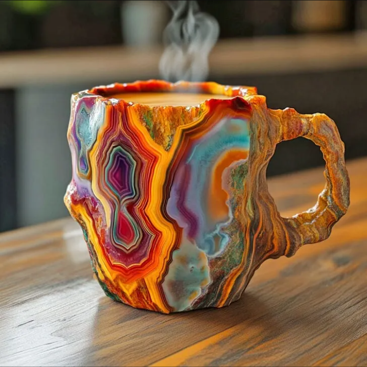 🎁 🥃 2024 Neue Kaffeetassen aus Mineralkristall