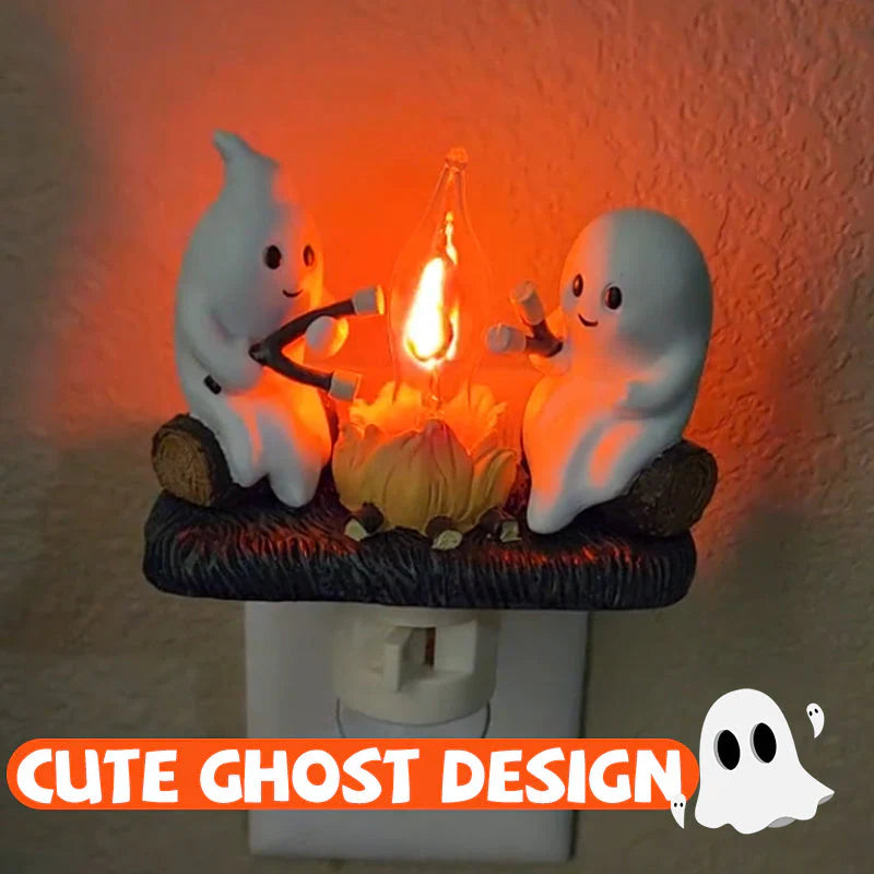 🔥Last Day Sale Price | 2024 Snowman Christmas Campfire Flickering Nightlight✨🔥👻