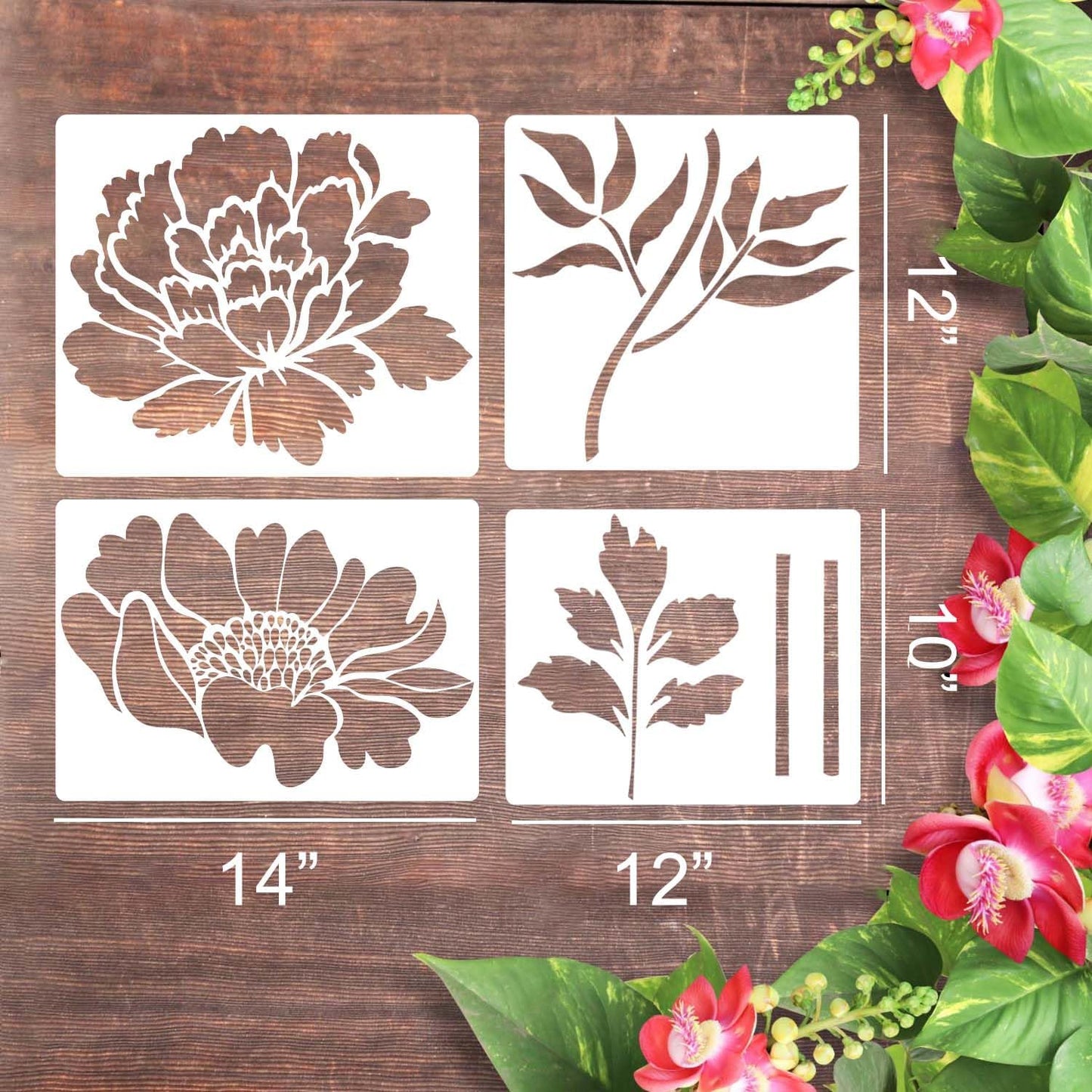🔥 One Time Offer: Get Another Style of Flower Stencils just for $9.95 ( Save $5)