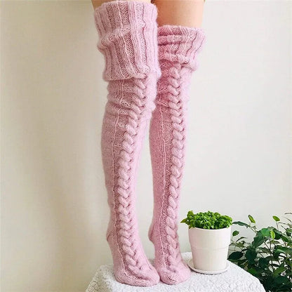 2025 Warm Over Knee Extra Long Knitted Socks