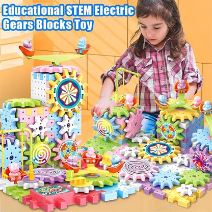 🔥2024 HOT SALE - Educational STEM Electric Gears Blocks Toy