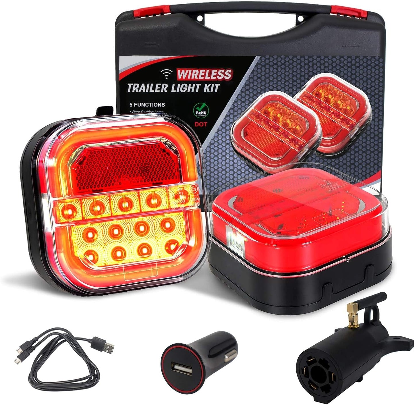 🔥 Last Day Sale Price - ⚡1 PC Wireless Trailer Lights 2025