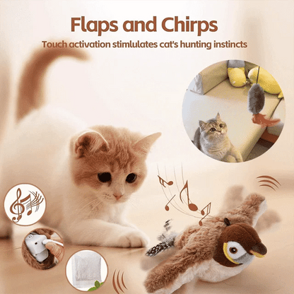 🔥 Last Day Sale Price | 🐾Interactive Lifelike Sandpiper Bird Cat Toy