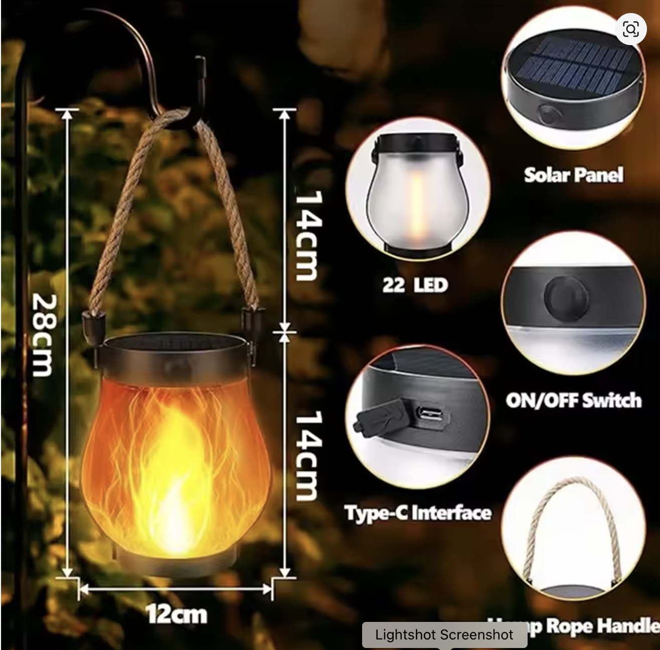 🔥 Last Day Sale Price | Glow in the Dark Solar Lantern.