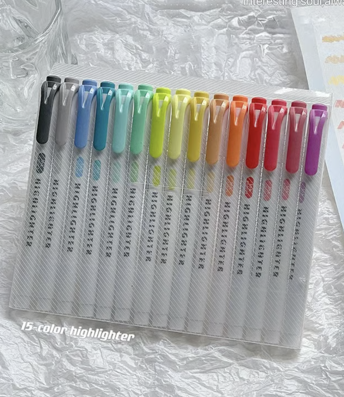 Add 15 Colored Pens for drawing book