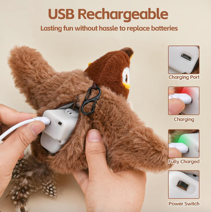 🔥 Last Day Sale Price | 🐾Interactive Lifelike Sandpiper Bird Cat Toy