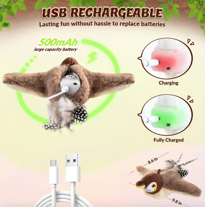 🔥 Last Day Sale Price | 🐾Interactive Lifelike Sandpiper Bird Cat Toy