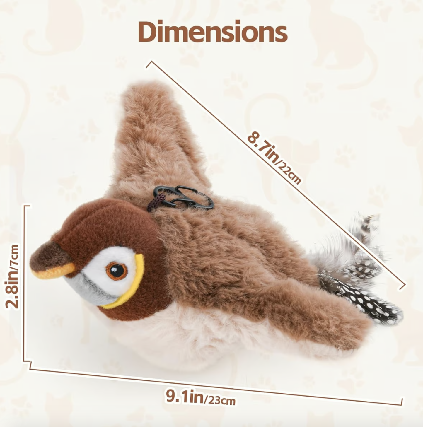 🔥 Last Day Sale Price | 🐾Interactive Lifelike Sandpiper Bird Cat Toy
