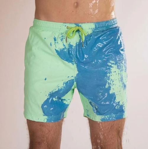 Badeshorts mit Farbwechsel