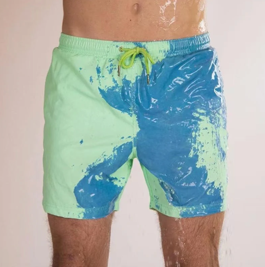 Badeshorts mit Farbwechsel