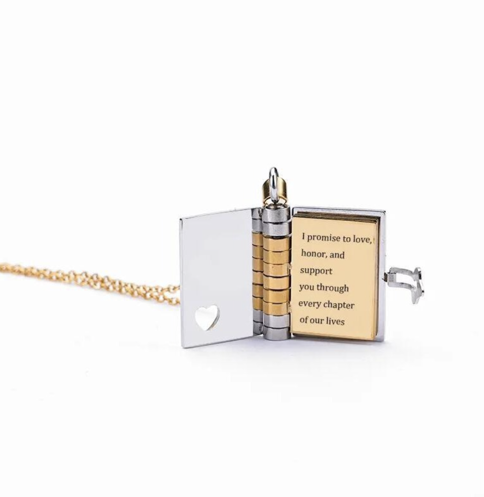 🔥 Last Day Sale Price | Granddaughter Treasured Book Necklace