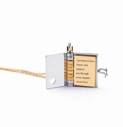 🔥 Last Day Sale Price | Granddaughter Treasured Book Necklace
