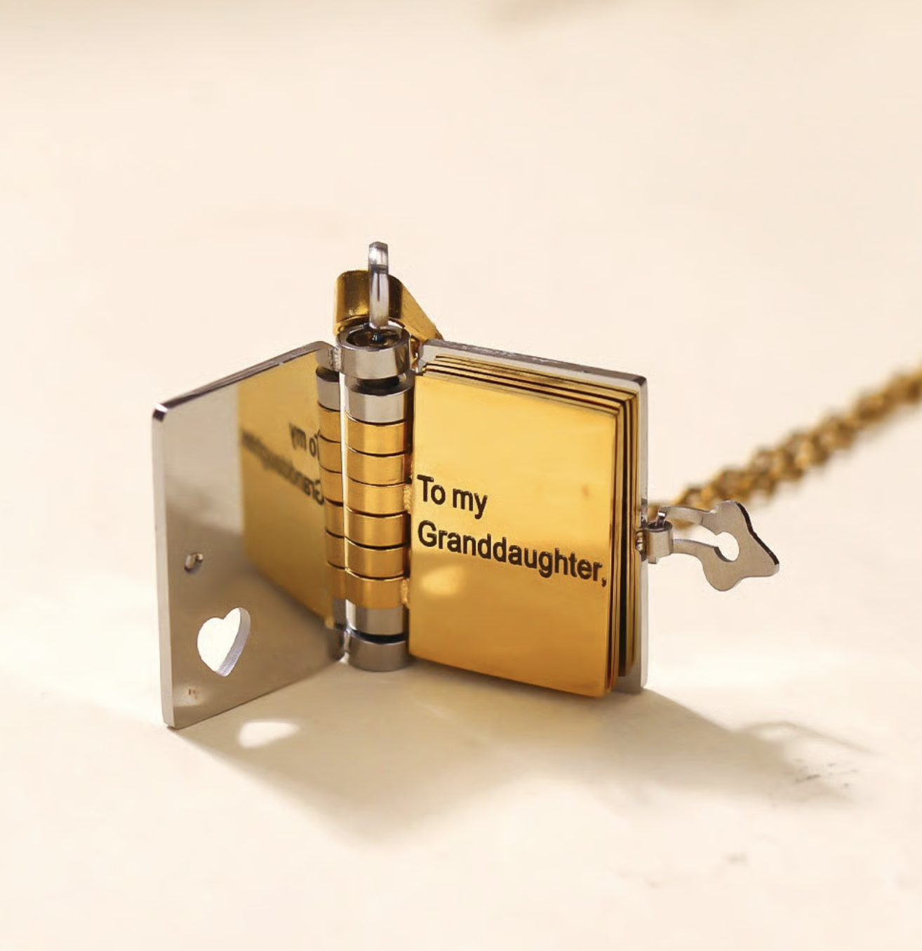 🔥 Last Day Sale Price | Granddaughter Treasured Book Necklace