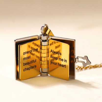 🔥 Last Day Sale Price | Granddaughter Treasured Book Necklace