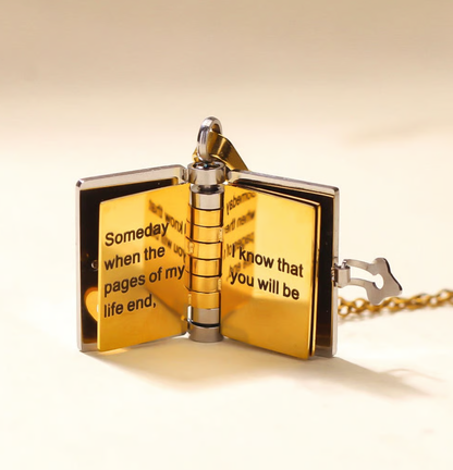 🔥 Last Day Sale Price | Granddaughter Treasured Book Necklace