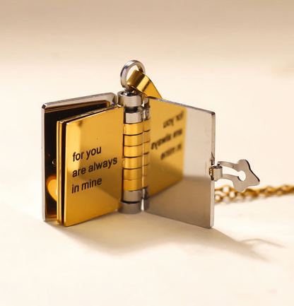 🔥 Last Day Sale Price | Granddaughter Treasured Book Necklace