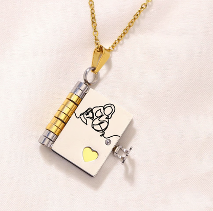 🔥 Last Day Sale Price | Granddaughter Treasured Book Necklace