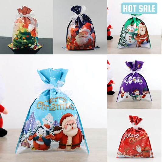 Reusable MerryPouch Christmas Tie Gift Bag