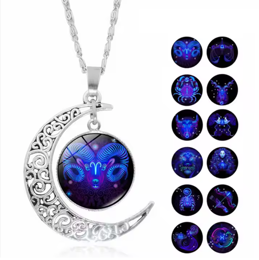 Complete your set with our zodiac luminous necklace