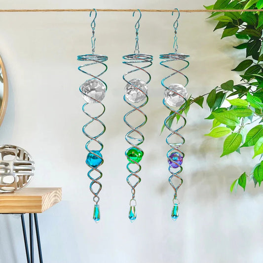 🔥 Last Day Sale Price |✨ Sacred Journey Spiral Crystal - Handmade by Sarah Moon (14 inches Length)