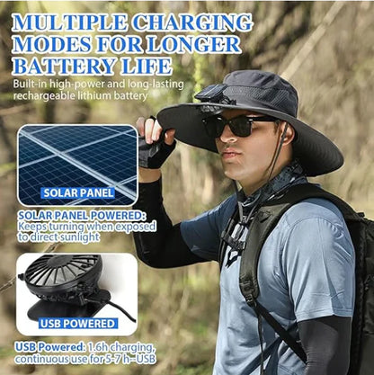 🔥  One time offer - Get another Unisex Breezy Solar Fan Hat at discounted price! (SAVE $5)