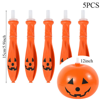 12inch 5Pcs Halloween Balloons Pumpkin