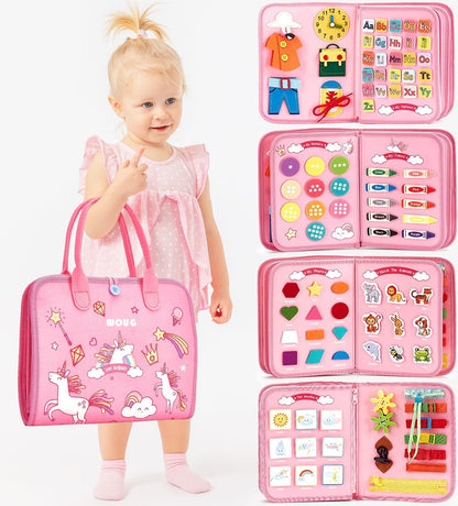 Toddler Busy Board | Preschool Learning Activities | 🎁 Gift for Kids +2 Years old