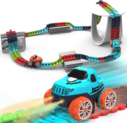 Smart Glow Racing Track – Interactive Light-Up Car Set 🚗✨