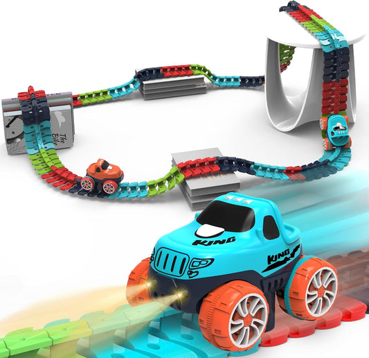 Smart Glow Racing Track – Interactive Light-Up Car Set 🚗✨