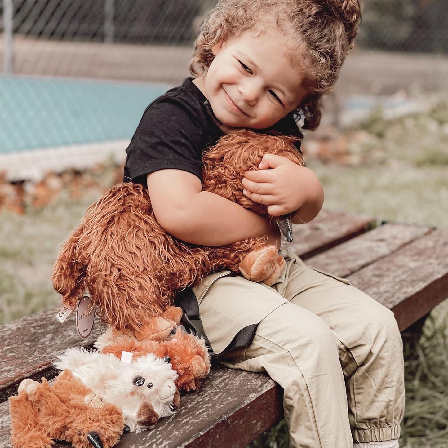 🔥 Last Day Sale Price | 5 Pcs Highland Cow Plush Toy Set Large 14.5"
