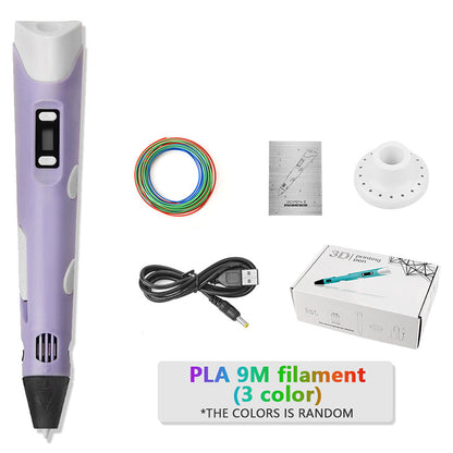 Creative 3D Magic Pen +  12 COLORS REFILLS