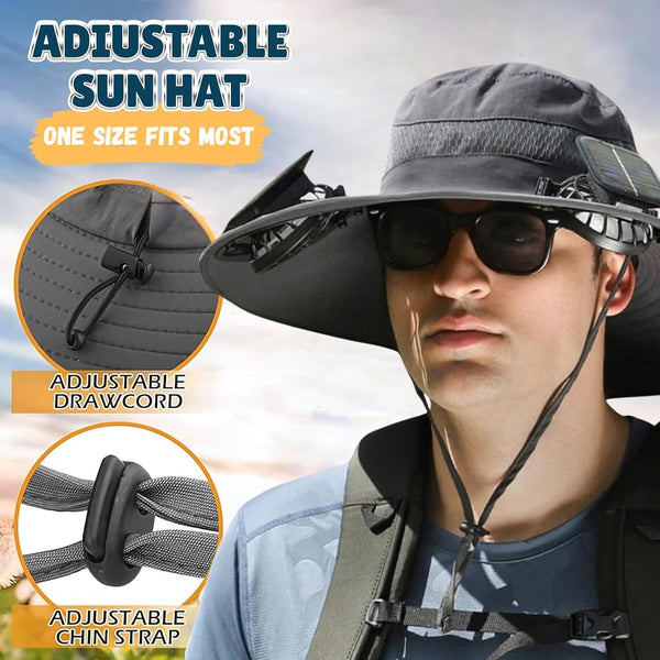 Ultralight Solar Fan Sun Hat