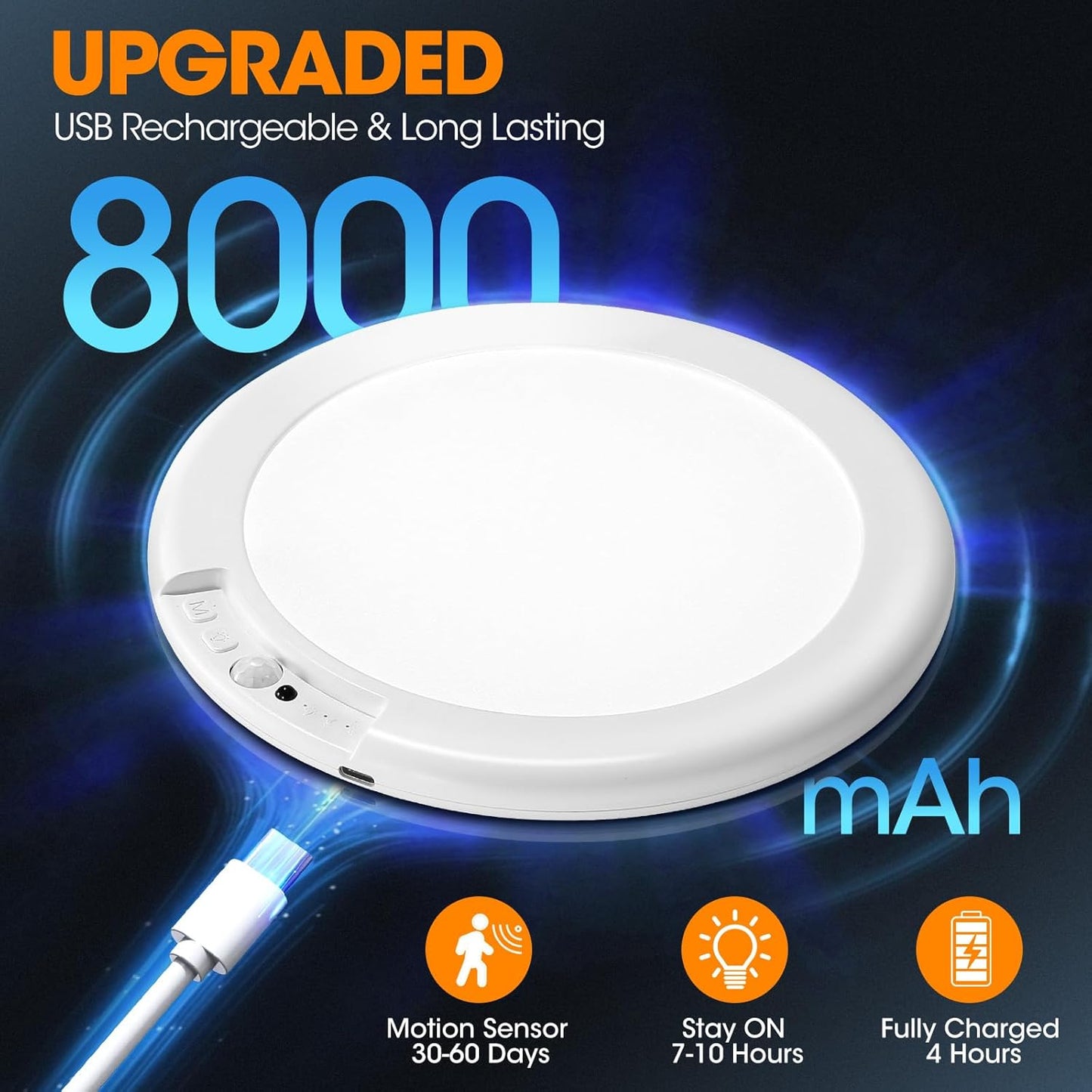 Magnetic Rechargeable Motion Ceiling Light