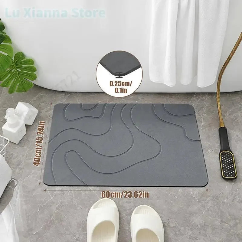 RapidDry Diatomite Stone Bath Mat