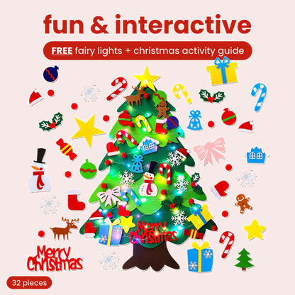 Interaktiver Filz-Weihnachtsbaum