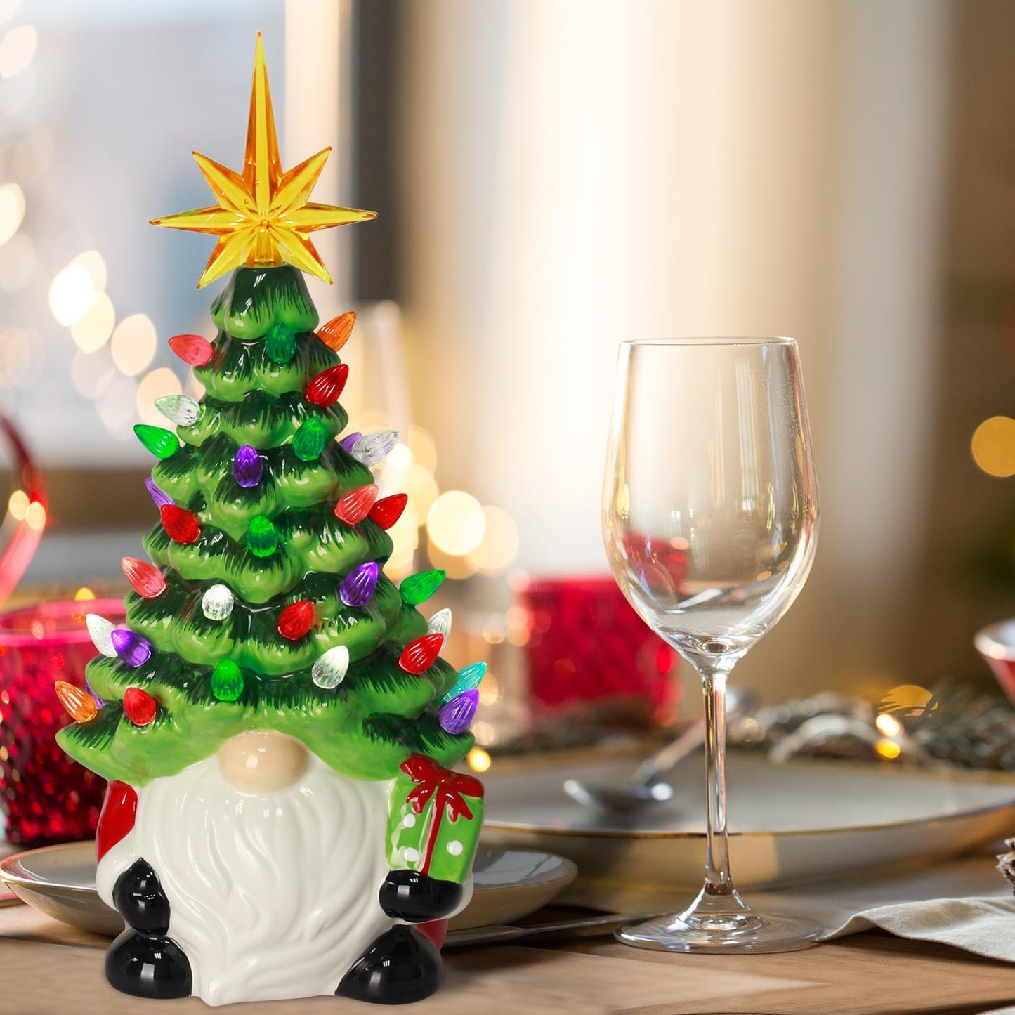 🔥 Last Day Sale Price | Cozy Gnome Lighted Tree🌲