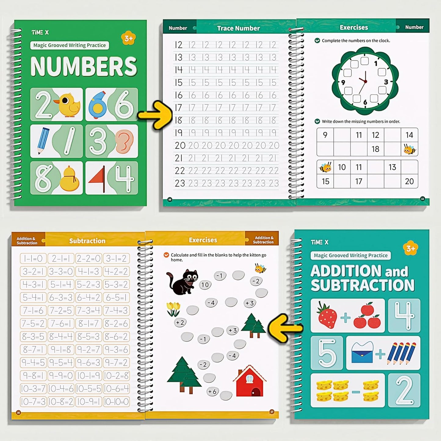 Magic Grooved Writing Books (Practice 6-Books)